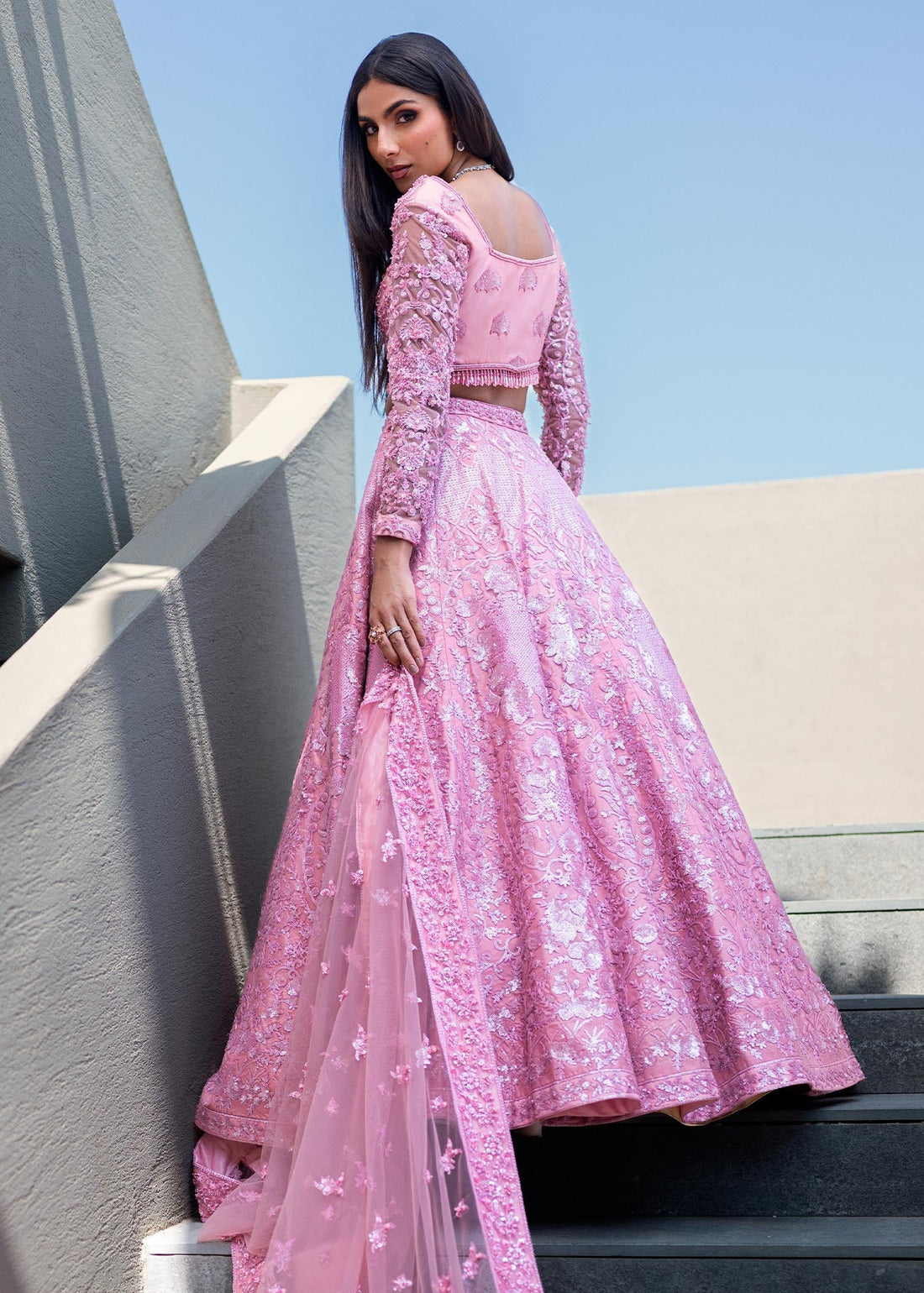 Waqas Shah | Amariage Luxury Formals | Crystal Blush -  Waqas Shah Ladies Clothes - Original Designer Dress - House of Maryam