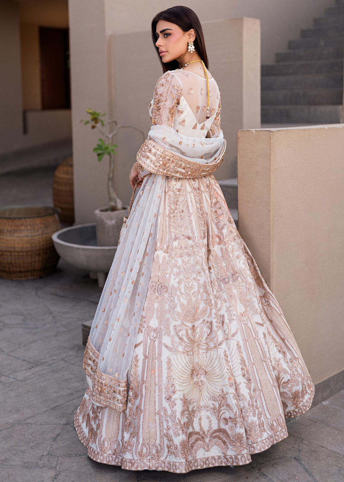 Waqas Shah | Amariage Luxury Formals | Mystic Rose -  Waqas Shah Ladies Clothes - Original Designer Dress - House of Maryam