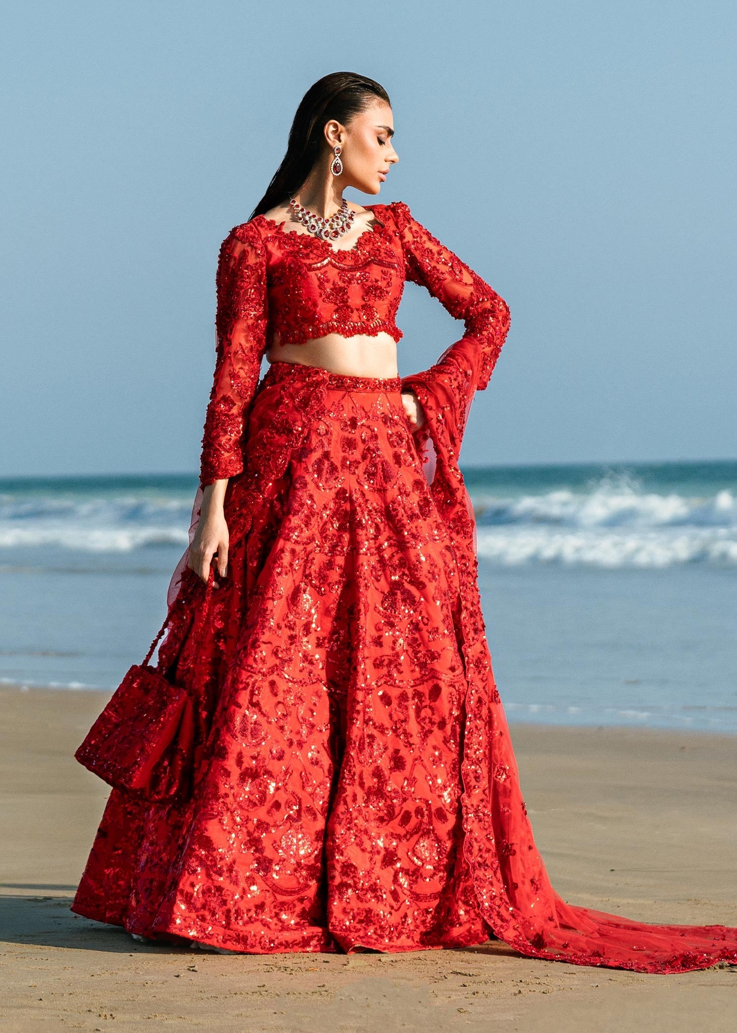 Waqas Shah | Amariage Luxury Formals | Ruby -  Waqas Shah Ladies Clothes - Original Designer Dress - House of Maryam