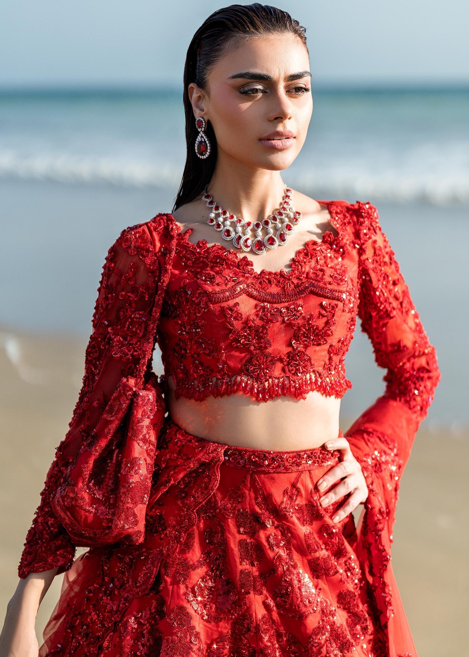 Waqas Shah | Amariage Luxury Formals | Ruby -  Waqas Shah Ladies Clothes - Original Designer Dress - House of Maryam