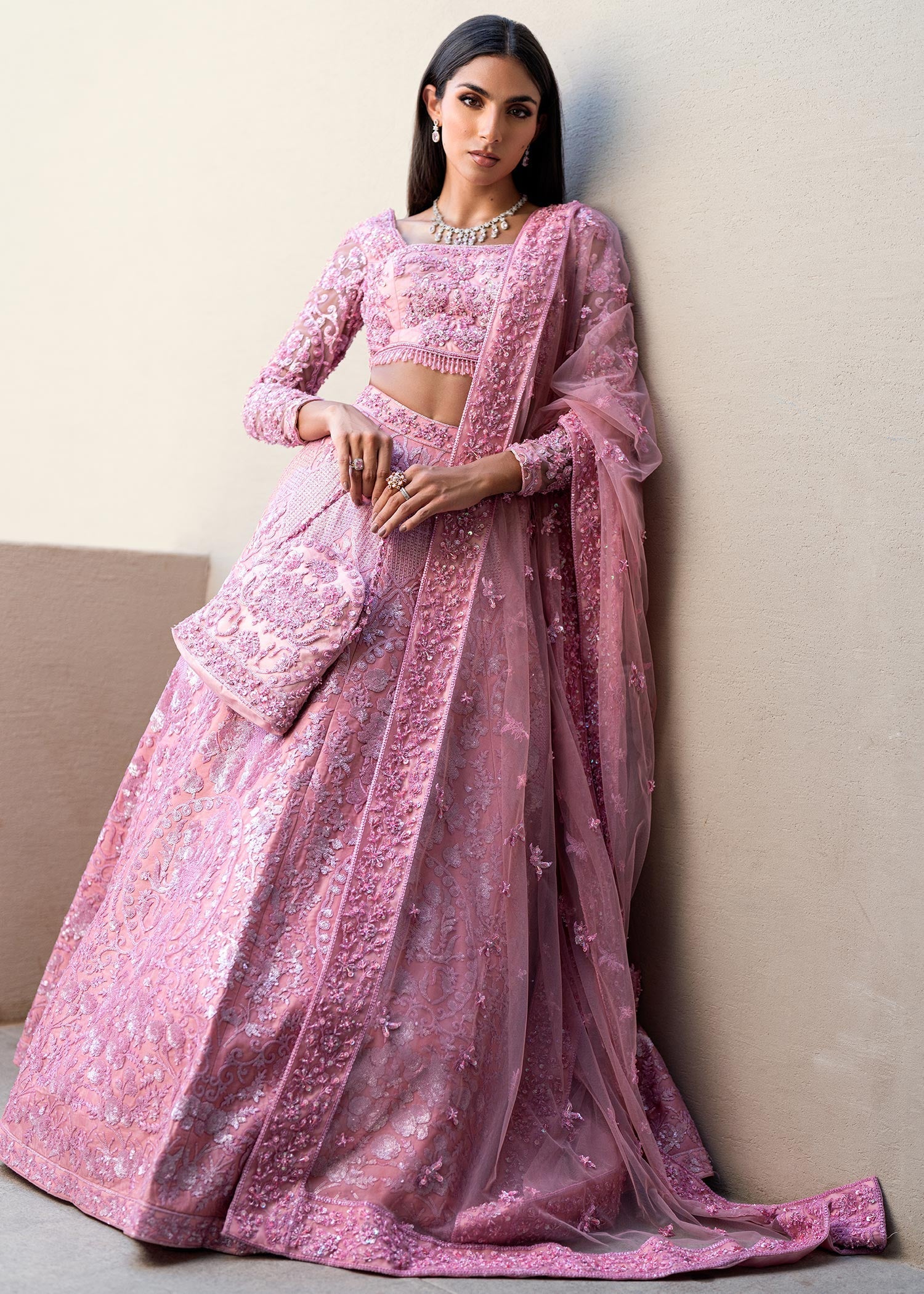 Waqas Shah | Amariage Luxury Formals | Crystal Blush -  Waqas Shah Ladies Clothes - Original Designer Dress - House of Maryam