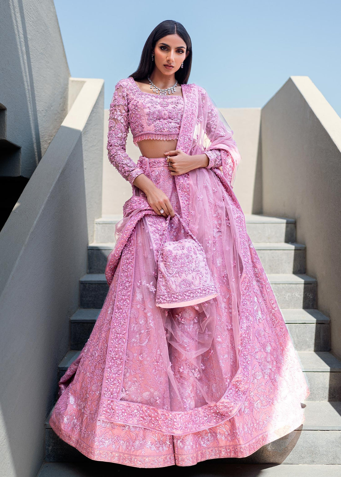 Waqas Shah | Amariage Luxury Formals | Crystal Blush -  Waqas Shah Ladies Clothes - Original Designer Dress - House of Maryam