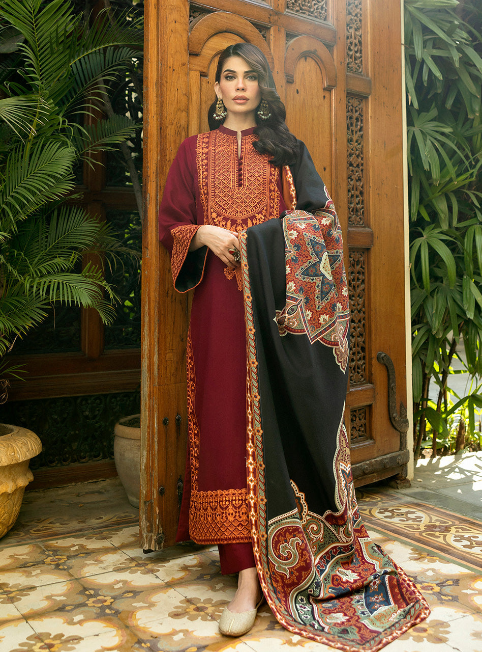 Zainab Chottani | Winter Shawls 24 |  Sila -  Zainab Chottani Ladies Clothes - Original Designer Dress - House of Maryam