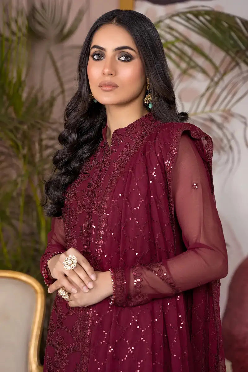 Zarif | Afreen Formals | ZA 04 MULBERRY -  Zarif Formal - Original Designer Dress - House of Maryam