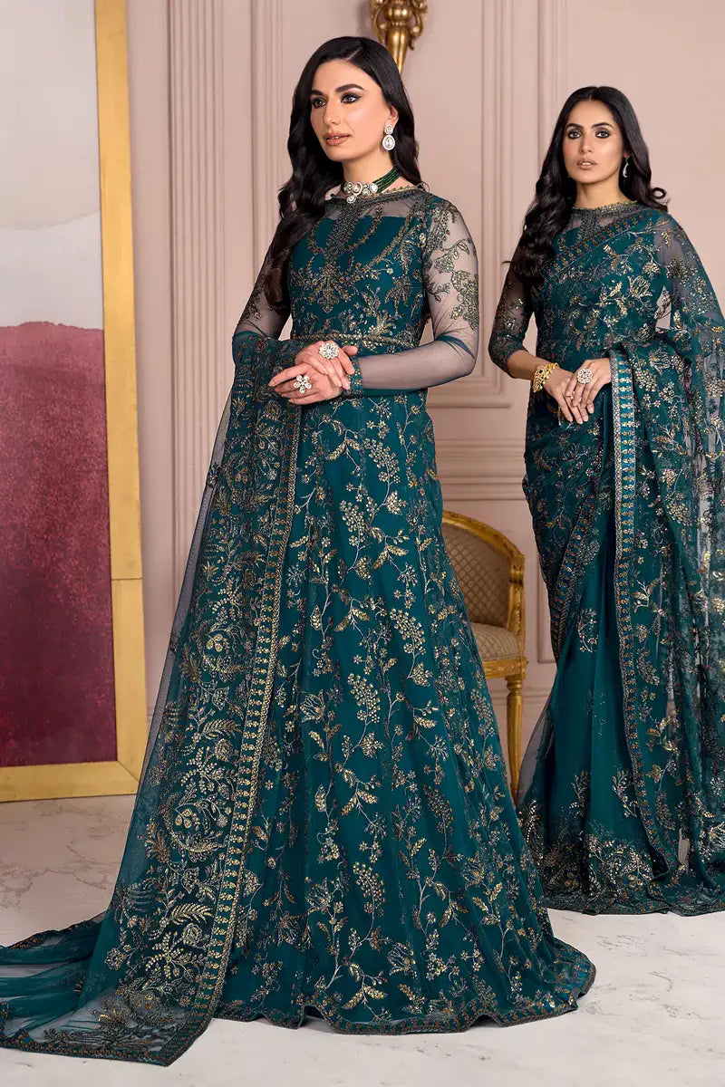 Zarif | Afreen Formals | ZA 01 EVERGREEN -  Zarif Formal - Original Designer Dress - House of Maryam