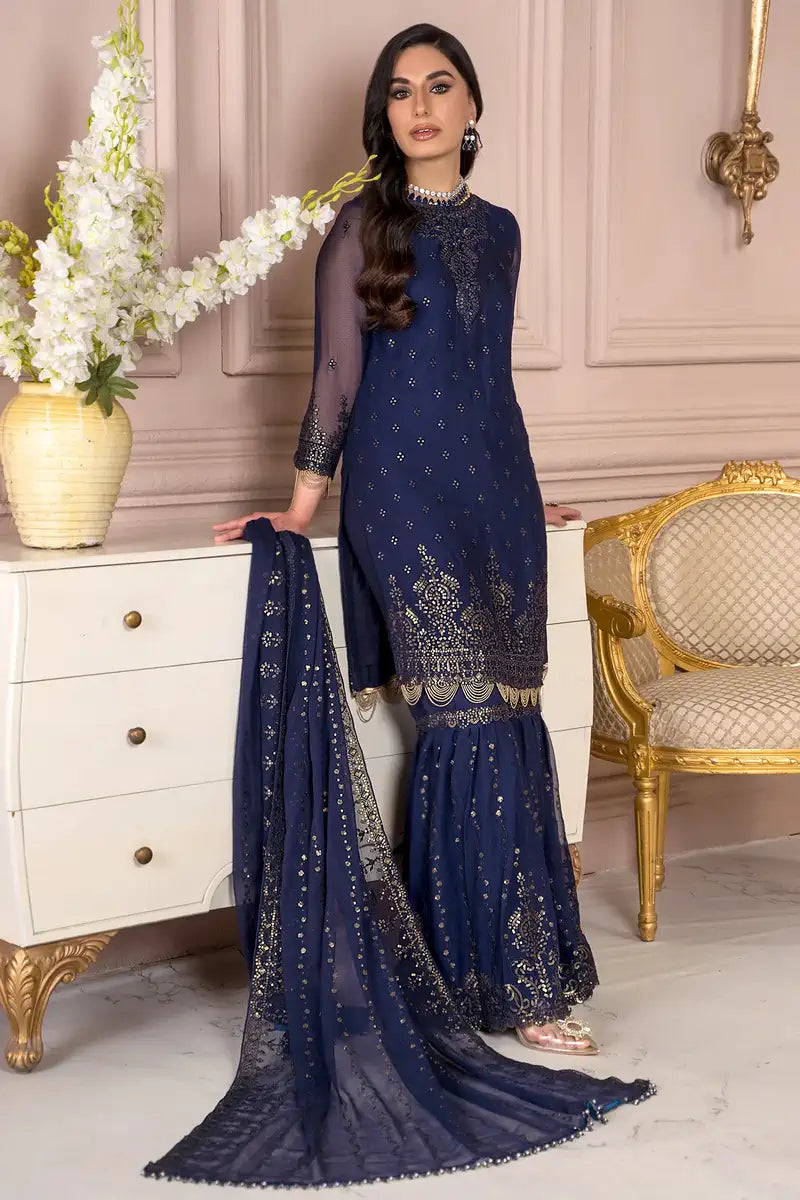 Zarif | Afreen Formals | ZA 05 ADMIRAL -  Zarif Formal - Original Designer Dress - House of Maryam