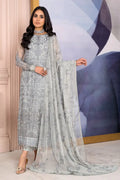 Zarif | Afreen Formals | ZA 02 STEEL GREY -  Zarif Formal - Original Designer Dress - House of Maryam