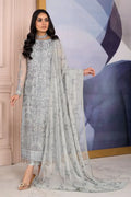 Zarif | Afreen Formals | ZA 02 STEEL GREY -  Zarif Formal - Original Designer Dress - House of Maryam