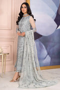 Zarif | Afreen Formals | ZA 02 STEEL GREY -  Zarif Formal - Original Designer Dress - House of Maryam