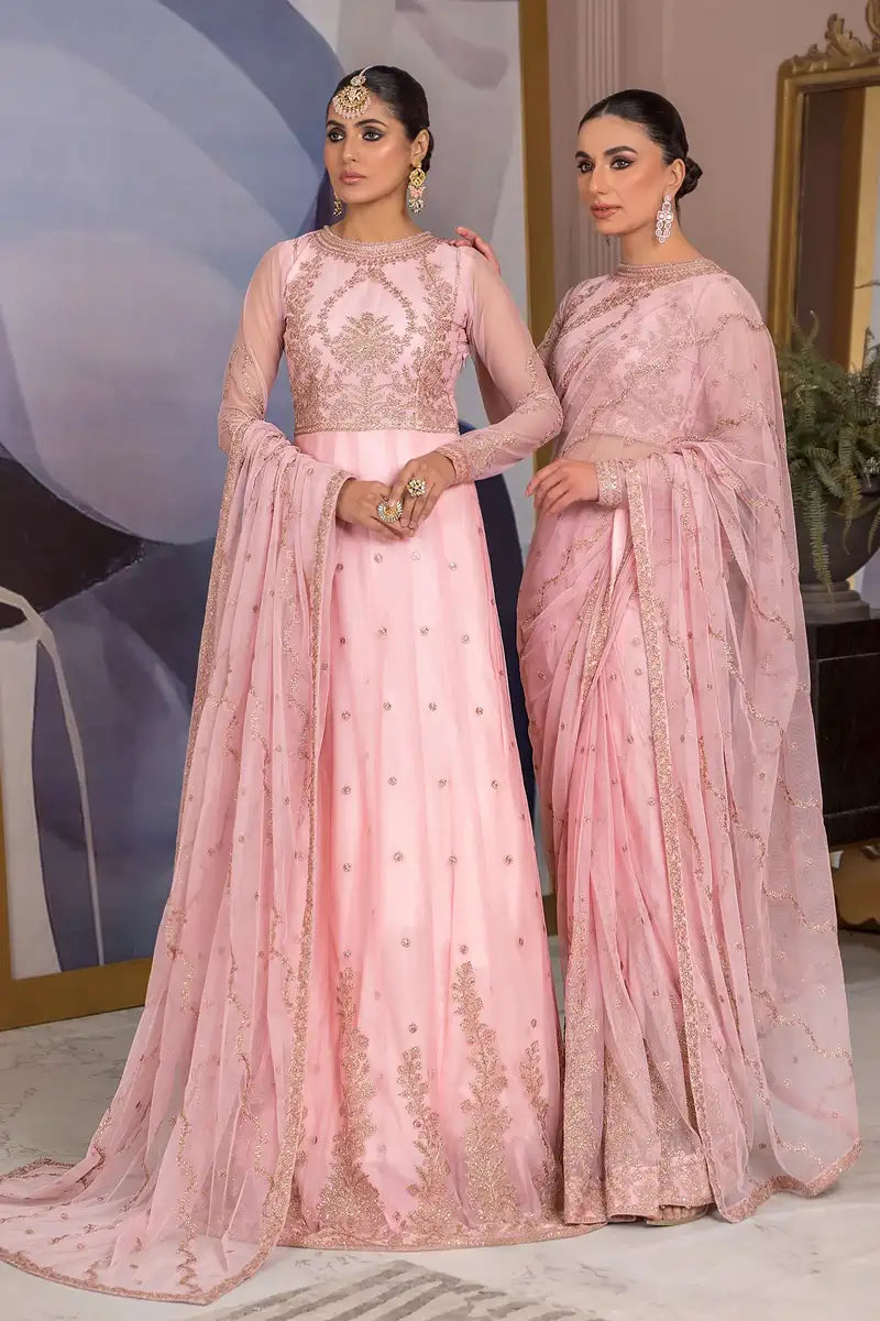 Zarif | Afreen Formals | ZA 06 FRENCH ROSE -  Zarif Formal - Original Designer Dress - House of Maryam