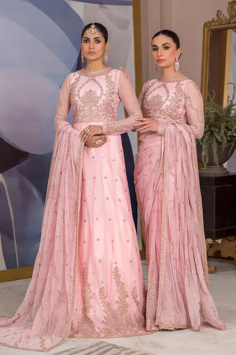 Zarif | Afreen Formals | ZA 06 FRENCH ROSE -  Zarif Formal - Original Designer Dress - House of Maryam