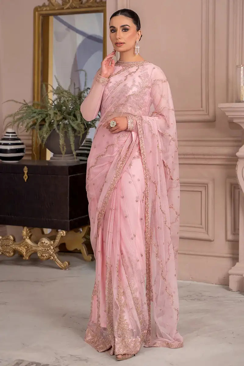 Zarif | Afreen Formals | ZA 06 FRENCH ROSE -  Zarif Formal - Original Designer Dress - House of Maryam