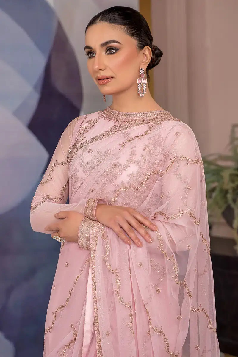 Zarif | Afreen Formals | ZA 06 FRENCH ROSE -  Zarif Formal - Original Designer Dress - House of Maryam