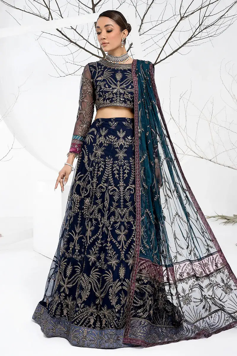 Zarif | LA CELESTE LUXURY Formals | ZLC 01 BLUEBERRY -  Zarif Formal - Original Designer Dress - House of Maryam