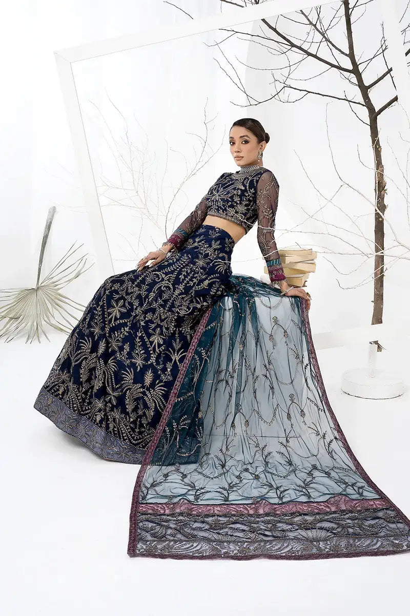 Zarif | LA CELESTE LUXURY Formals | ZLC 01 BLUEBERRY -  Zarif Formal - Original Designer Dress - House of Maryam