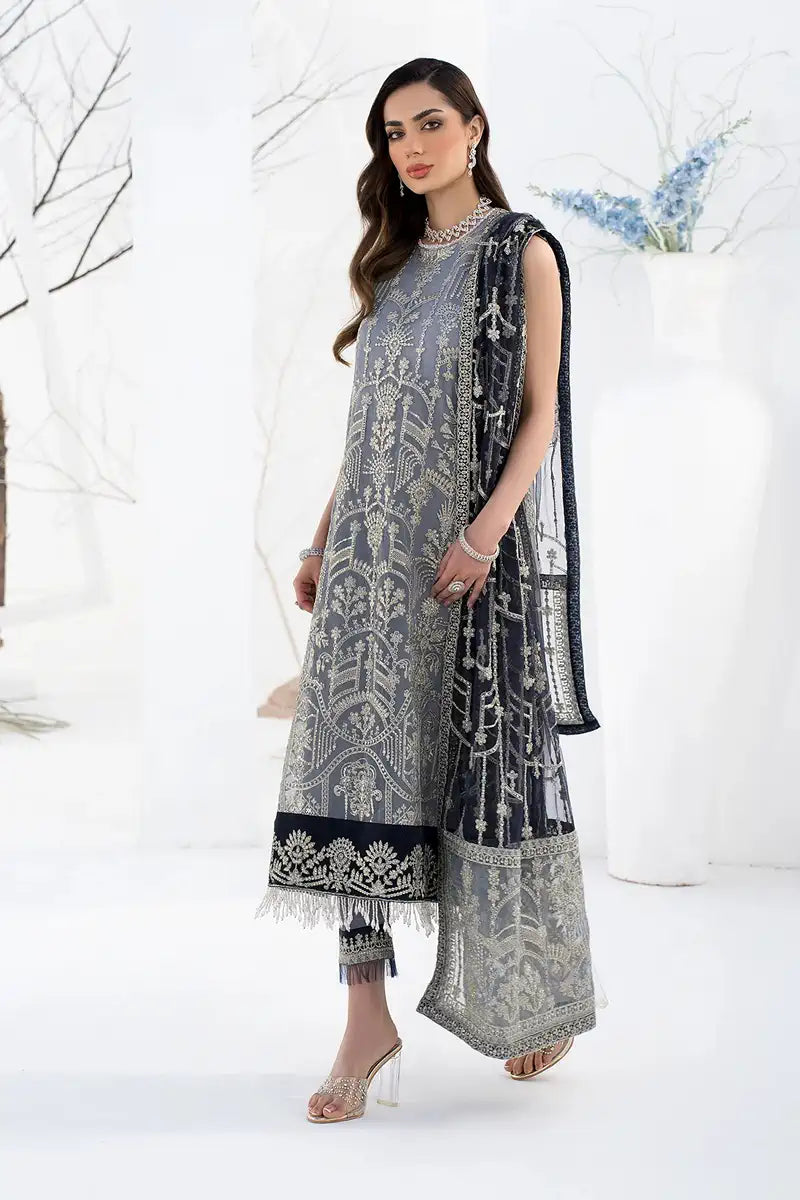 Zarif | LA CELESTE LUXURY Formals | ZLC 05 ASH GREY -  Zarif Formal - Original Designer Dress - House of Maryam