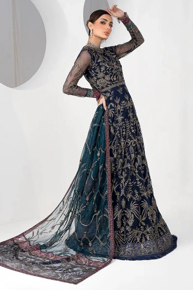 Zarif | LA CELESTE LUXURY Formals | ZLC 01 BLUEBERRY -  Zarif Formal - Original Designer Dress - House of Maryam