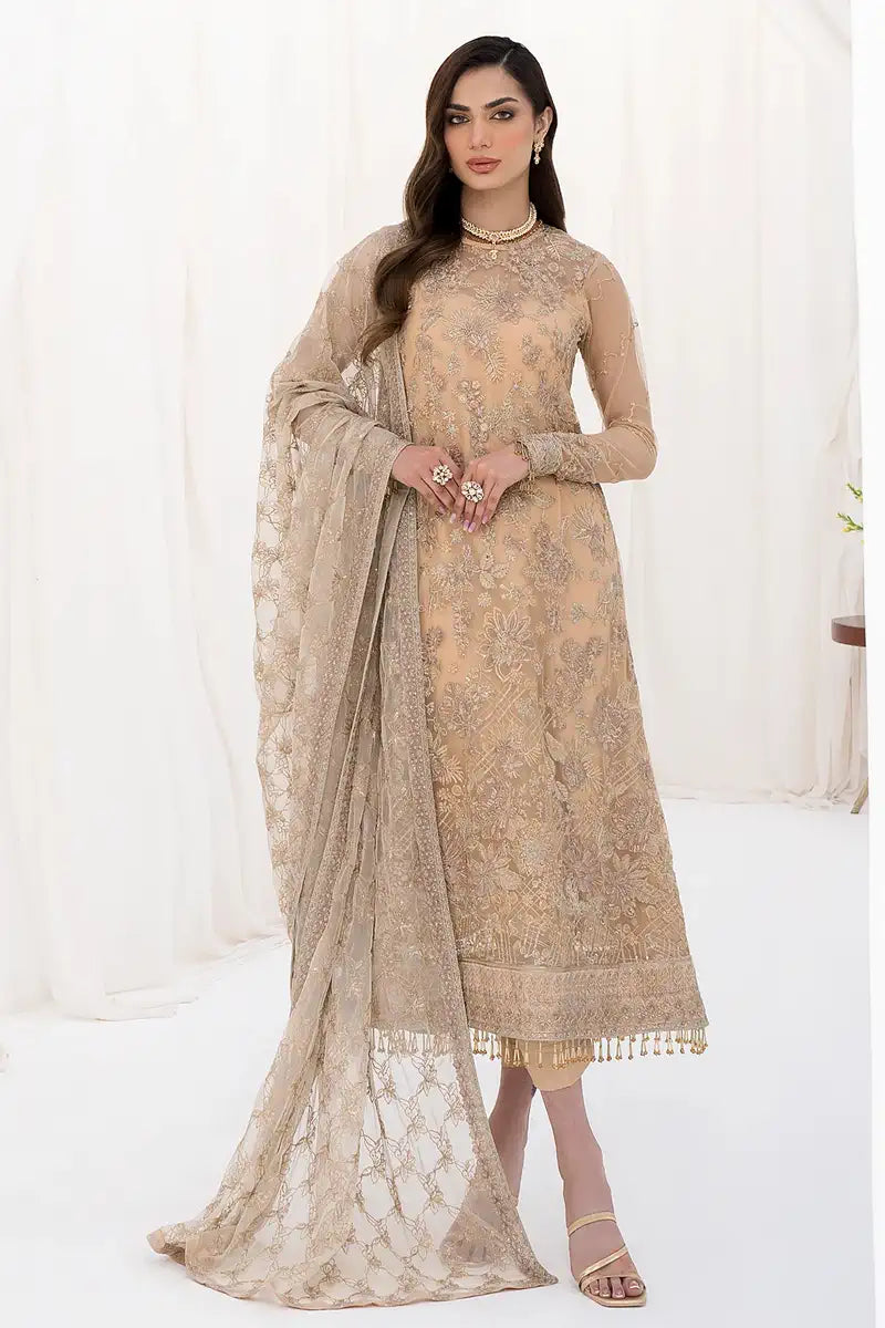 Zarif | LA CELESTE LUXURY Formals | ZLC 07 SAND GLOW -  Zarif Formal - Original Designer Dress - House of Maryam