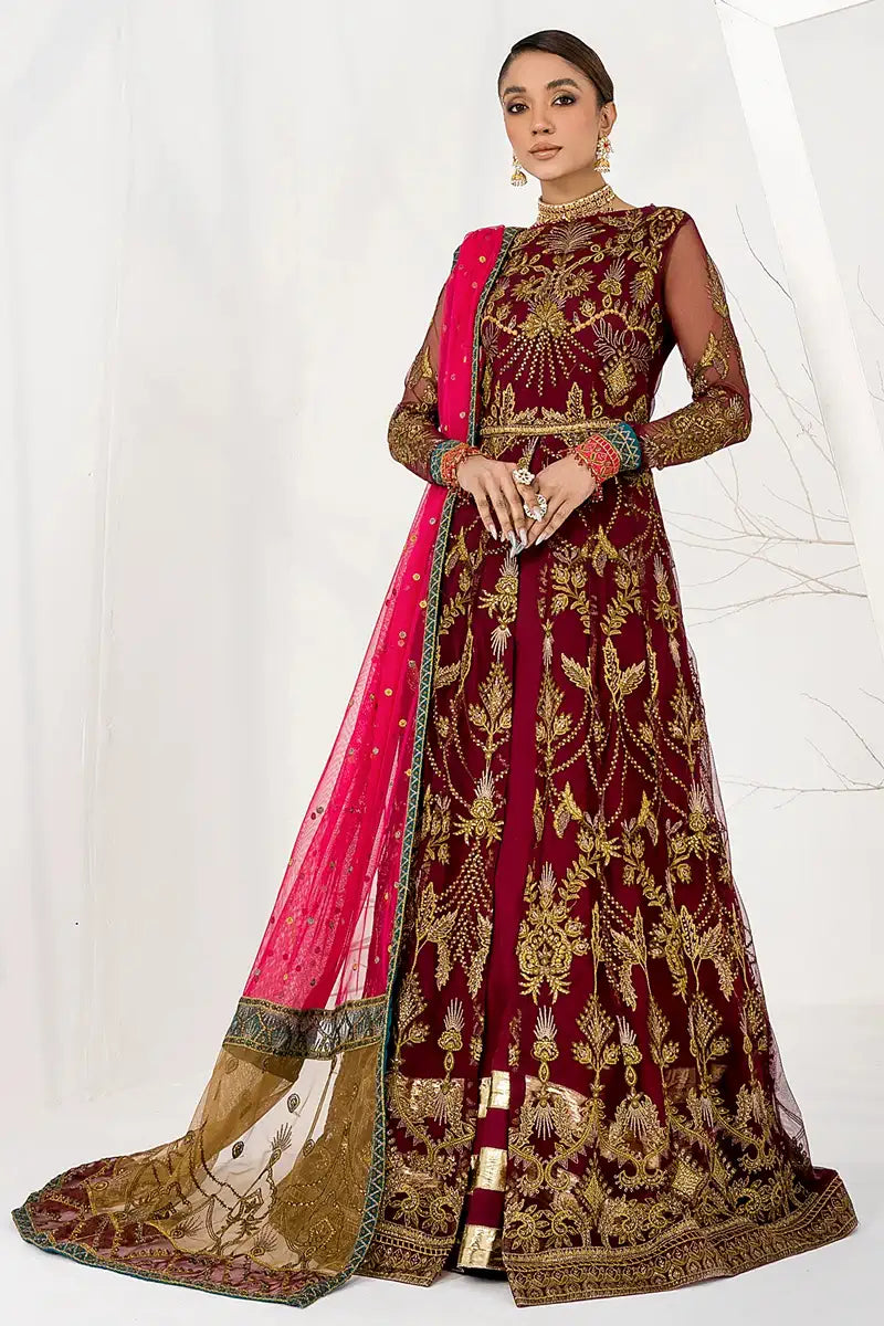 Zarif | LA CELESTE LUXURY Formals | ZLC 04 BURNT ROSE -  Zarif Formal - Original Designer Dress - House of Maryam