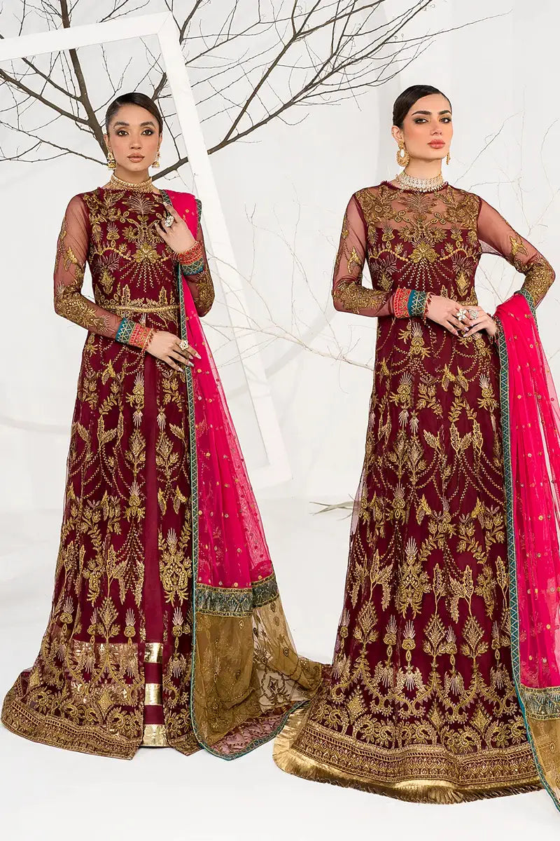 Zarif | LA CELESTE LUXURY Formals | ZLC 04 BURNT ROSE -  Zarif Formal - Original Designer Dress - House of Maryam