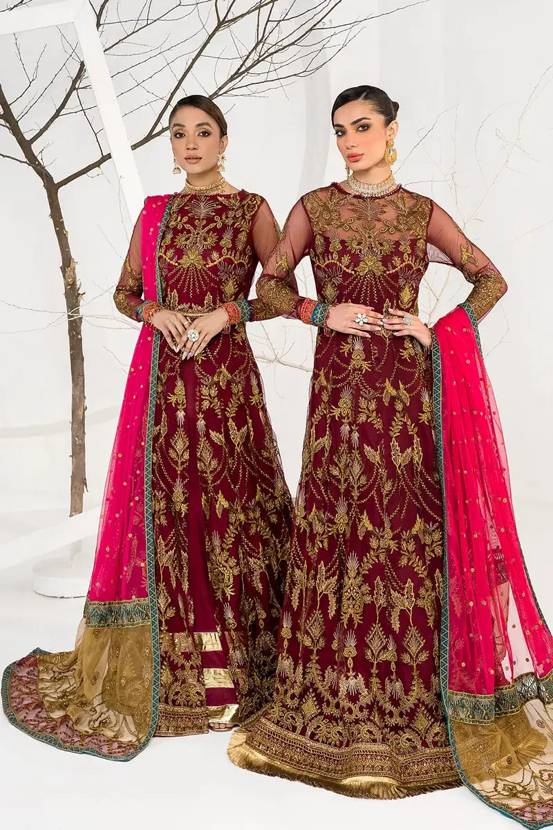Zarif | LA CELESTE LUXURY Formals | ZLC 04 BURNT ROSE -  Zarif Formal - Original Designer Dress - House of Maryam