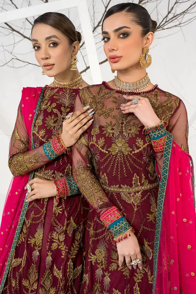 Zarif | LA CELESTE LUXURY Formals | ZLC 04 BURNT ROSE -  Zarif Formal - Original Designer Dress - House of Maryam