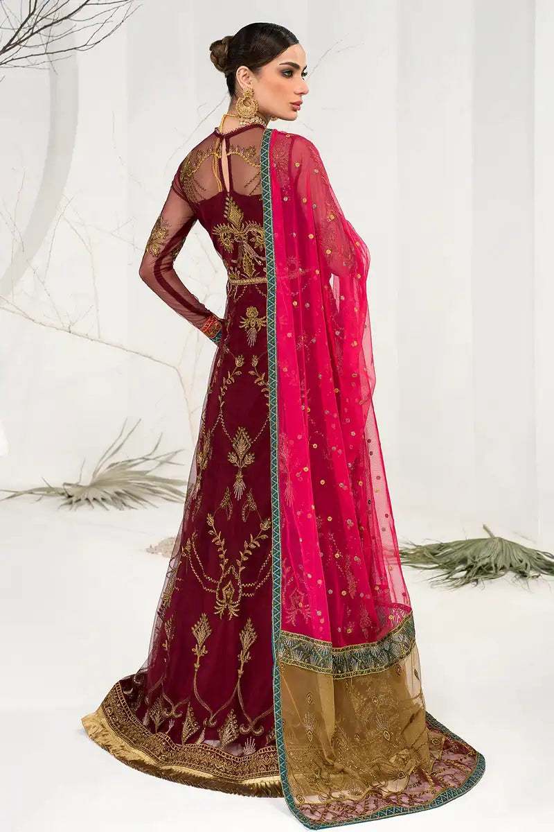 Zarif | LA CELESTE LUXURY Formals | ZLC 04 BURNT ROSE -  Zarif Formal - Original Designer Dress - House of Maryam