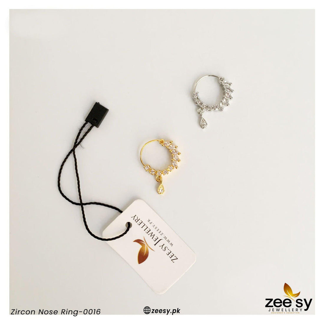 Zircon Nose Ring-0016 -  Zeesy Nose ring - Original Designer Dress - House of Maryam