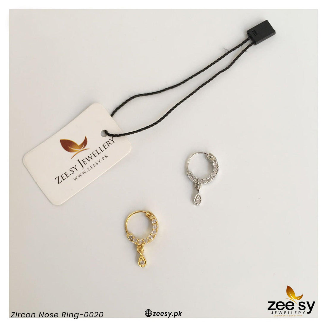 Zircon Nose Ring-0020 -  Zeesy Nose ring - Original Designer Dress - House of Maryam