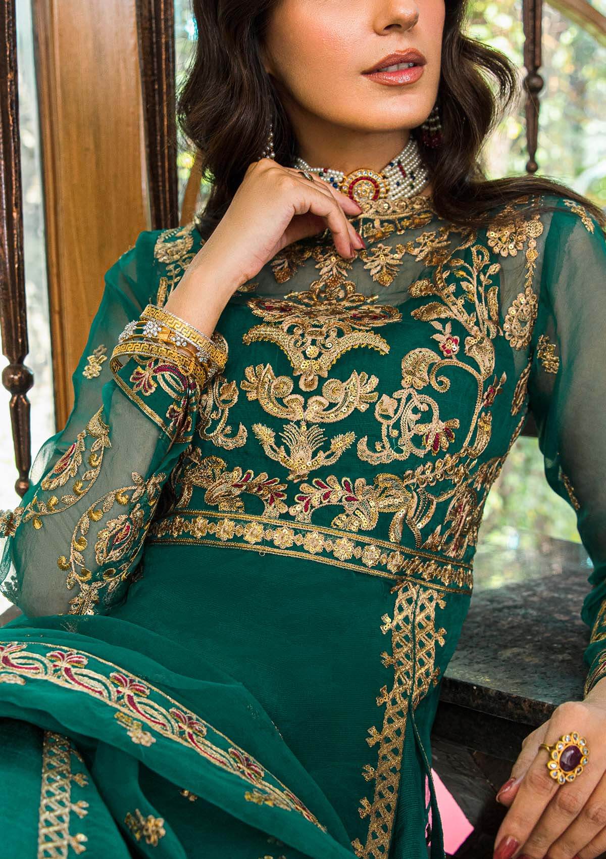 Aik Atelier | Formals Collection | GLOSSIER - LOOK 01 -  Aik Atelier Formal - Original Designer Dress - House of Maryam