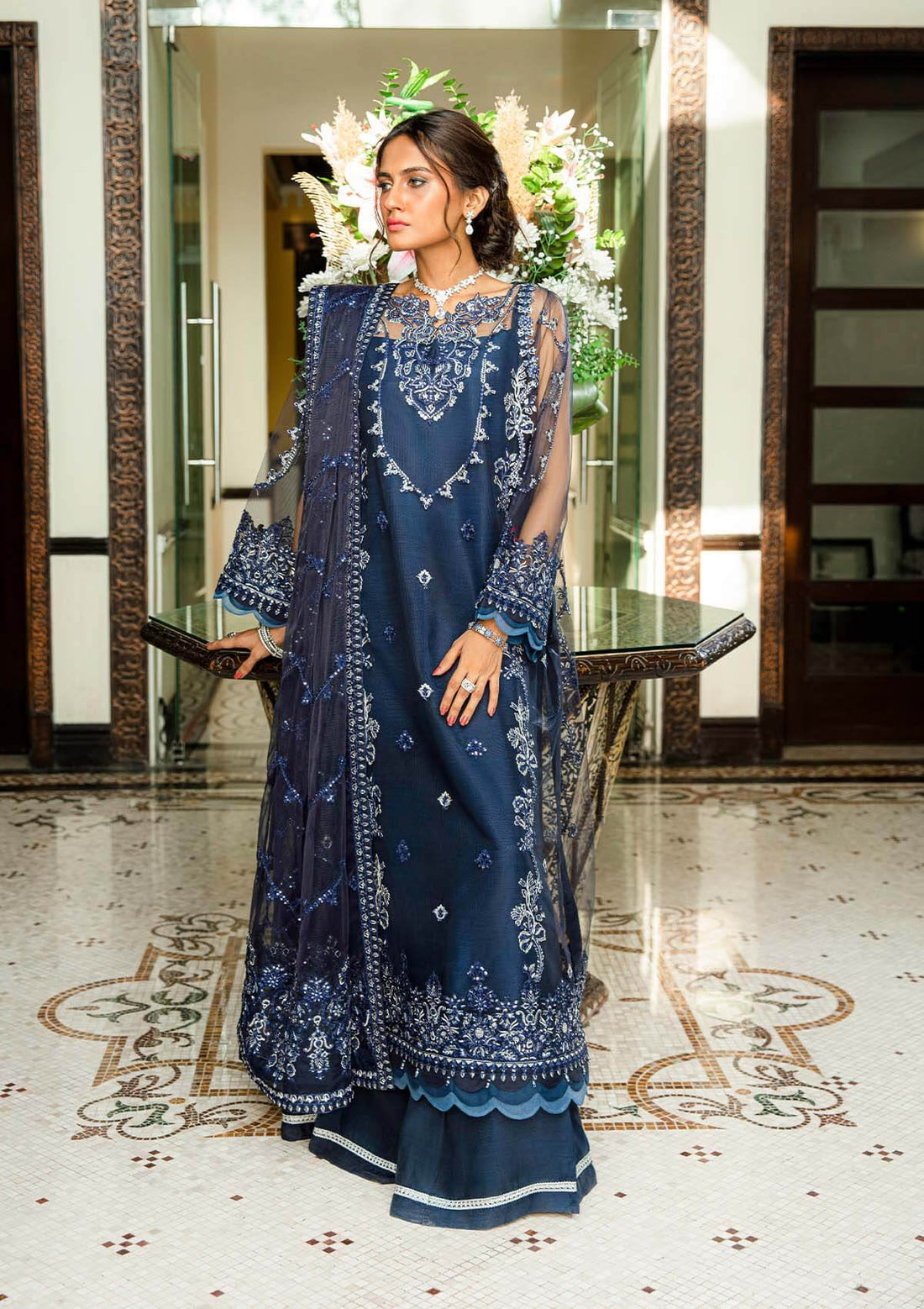 Aik Atelier | Formals Collection | GLOSSIER - LOOK 06 -  Aik Atelier Formal - Original Designer Dress - House of Maryam