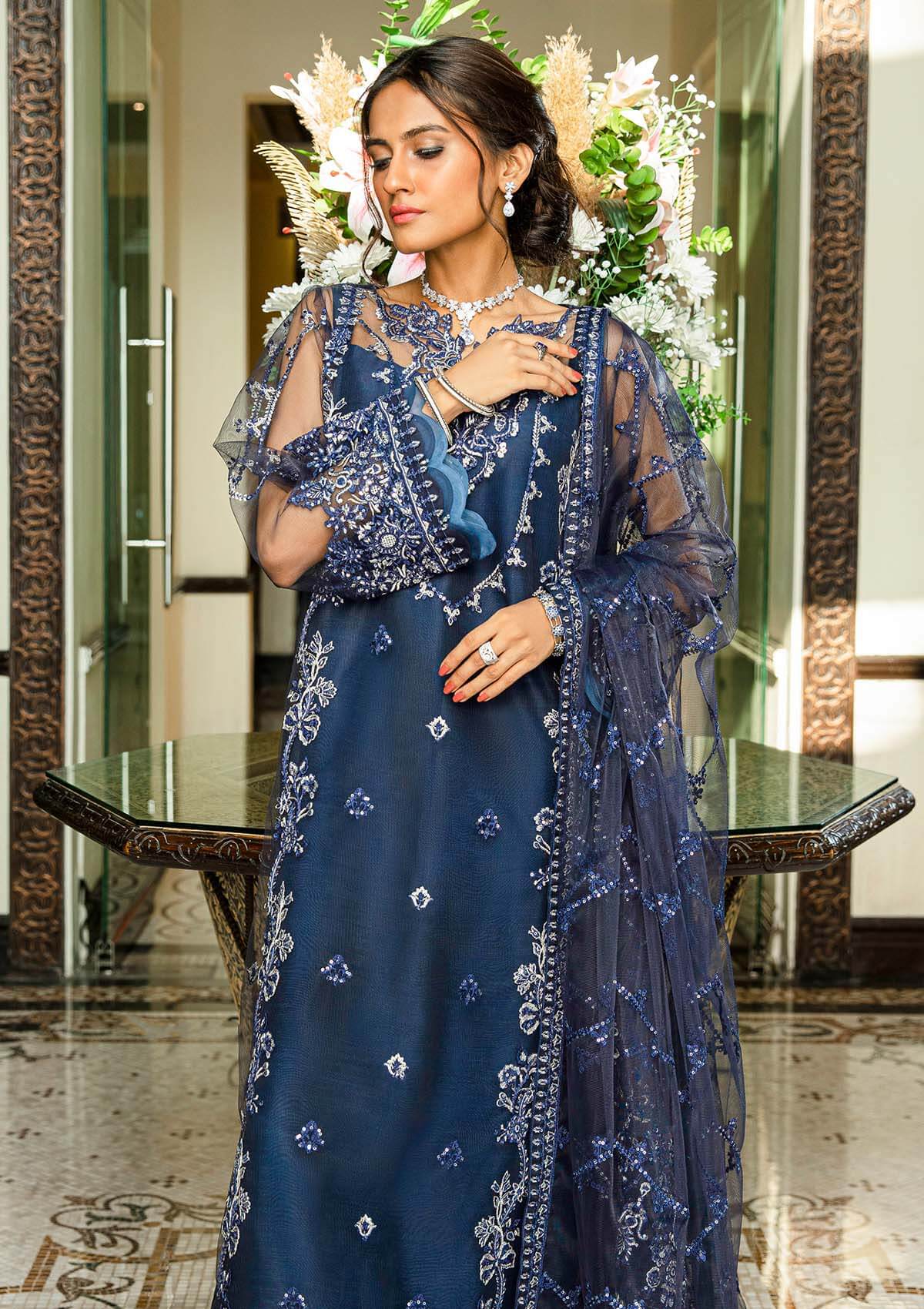 Aik Atelier | Formals Collection | GLOSSIER - LOOK 06 -  Aik Atelier Formal - Original Designer Dress - House of Maryam