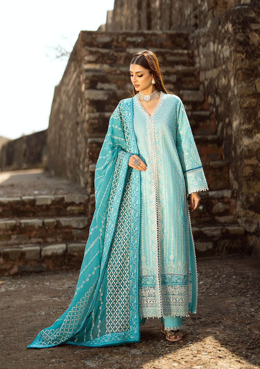 Aik Atelier | Pardes Lawn 24 | LOOK 03 -  Aik Atelier Luxury - Original Designer Dress - House of Maryam