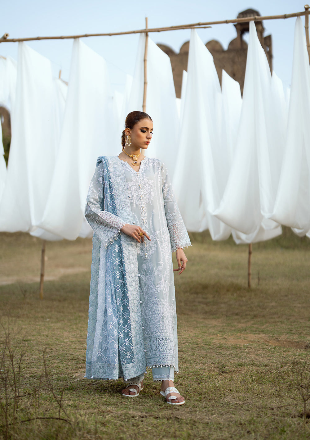 Aik Atelier | Pardes Lawn 24 | LOOK 05 -  Aik Atelier Luxury - Original Designer Dress - House of Maryam