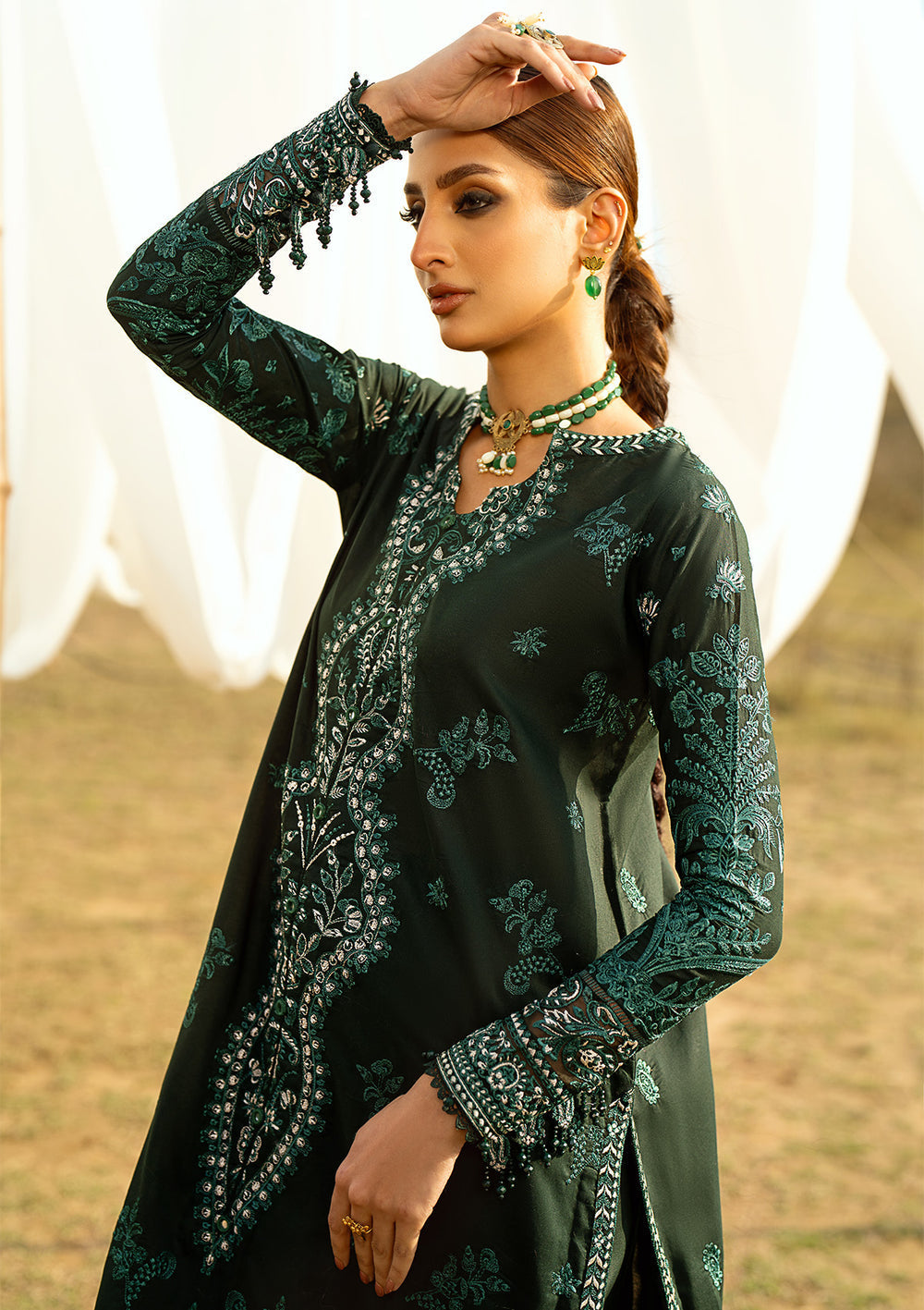 Aik Atelier | Pardes Lawn 24 | LOOK 10 -  Aik Atelier Luxury - Original Designer Dress - House of Maryam