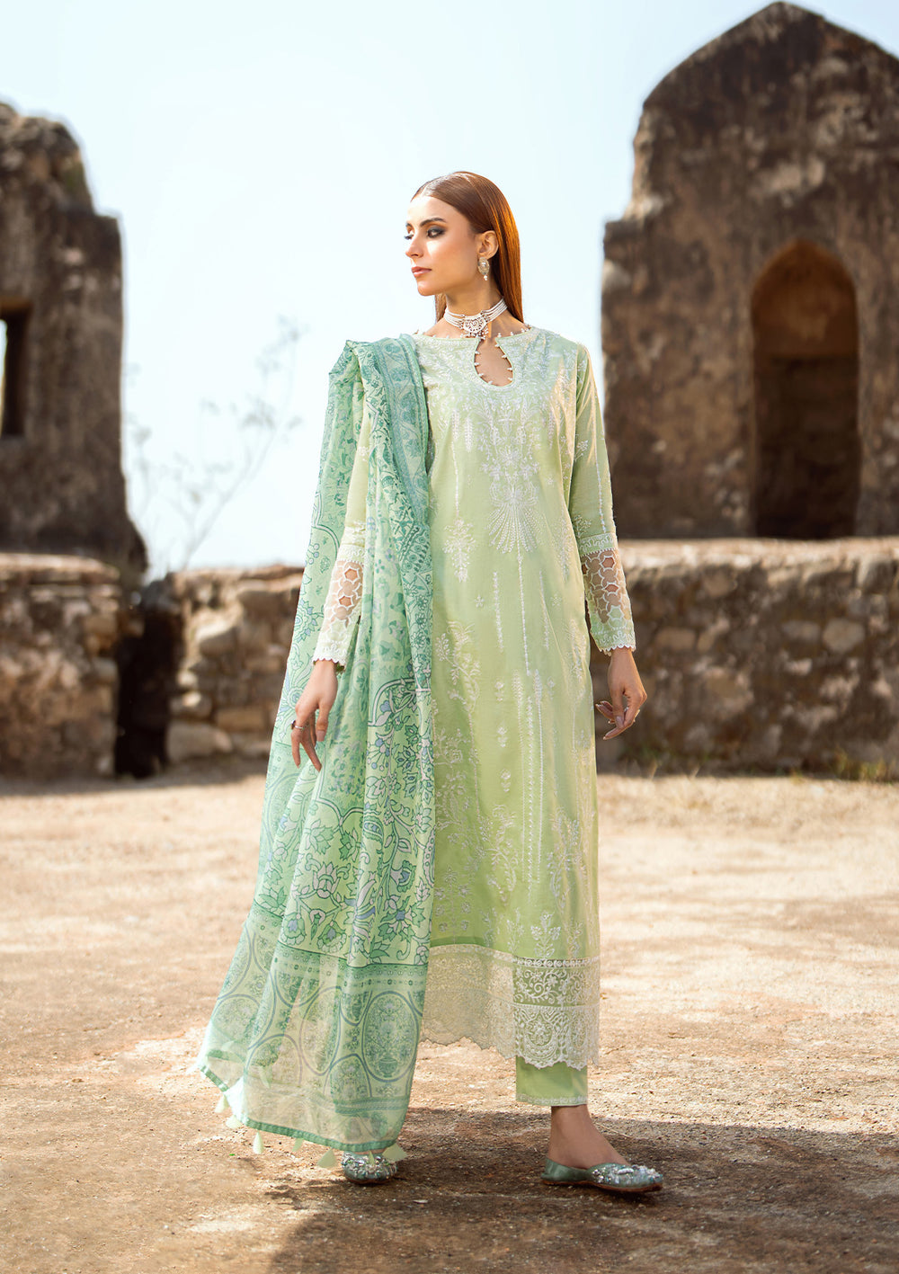 Aik Atelier | Pardes Lawn 24 | LOOK 02 -  Aik Atelier Luxury - Original Designer Dress - House of Maryam