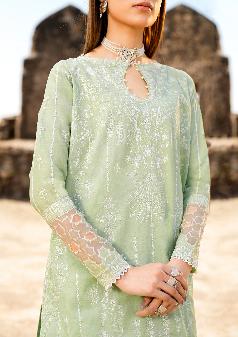 Aik Atelier | Pardes Lawn 24 | LOOK 02 -  Aik Atelier Luxury - Original Designer Dress - House of Maryam