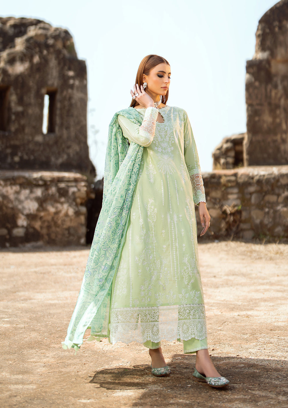 Aik Atelier | Pardes Lawn 24 | LOOK 02 -  Aik Atelier Luxury - Original Designer Dress - House of Maryam