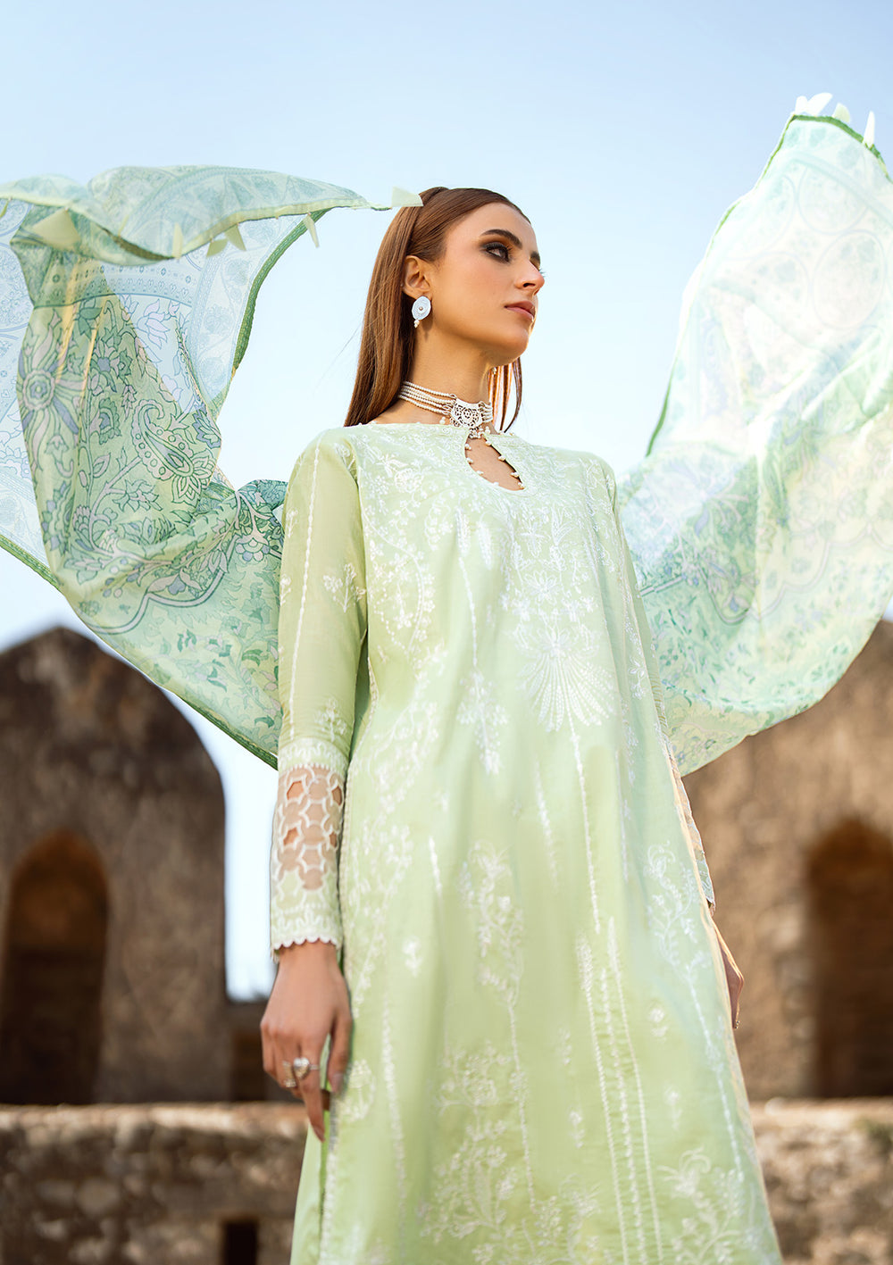 Aik Atelier | Pardes Lawn 24 | LOOK 02 -  Aik Atelier Luxury - Original Designer Dress - House of Maryam