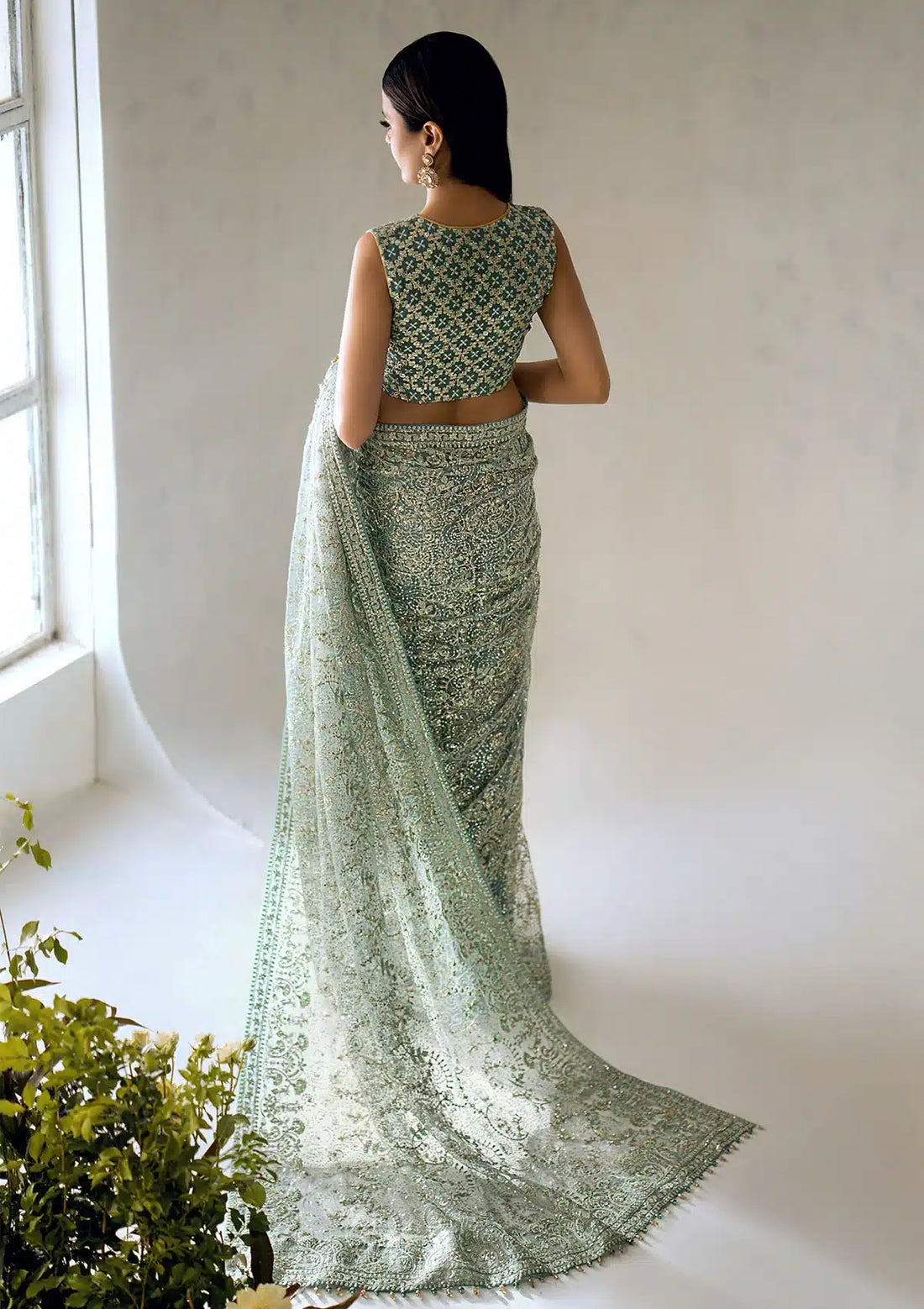 Aik Atelier | The Sari Edit | 01 -  Aik Atelier Formal - Original Designer Dress - House of Maryam