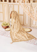 Aik Atelier | LIGHT GOLD TISSUE SHAWL -  Aik Atelier Bridal - Original Designer Dress - House of Maryam
