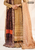 Aik Atelier | MAROON TUSSAR SILK CHUNRI SHAWL -  Aik Atelier Bridal - Original Designer Dress - House of Maryam
