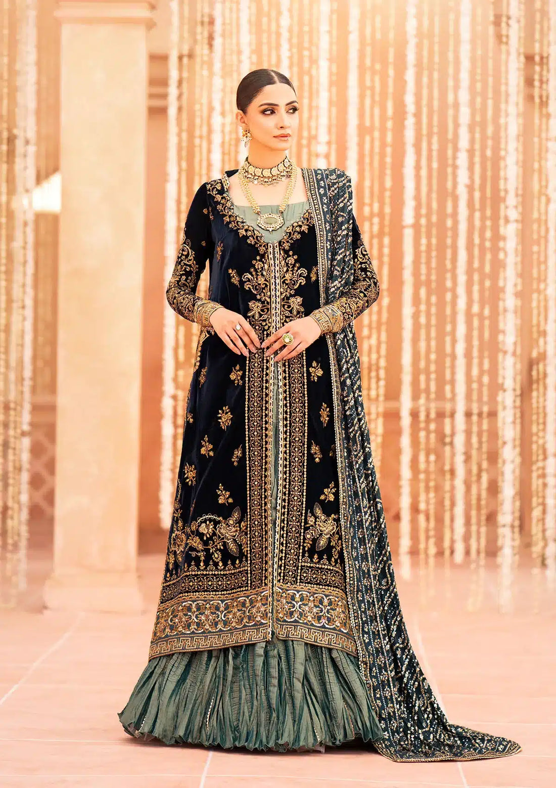 Aik Atelier | Zardozi Velvet 23 | 01 -  Aik Atelier Formal - Original Designer Dress - House of Maryam