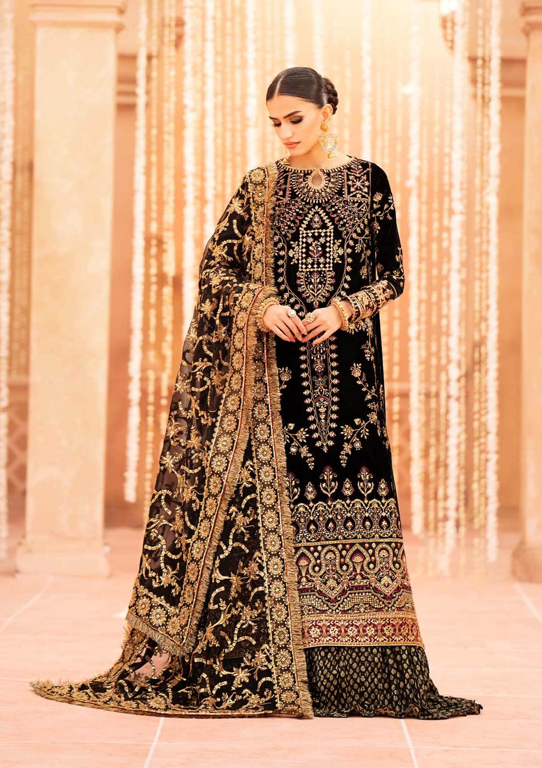 Aik Atelier | Zardozi Velvet 23 | 02 -  Aik Atelier Formal - Original Designer Dress - House of Maryam
