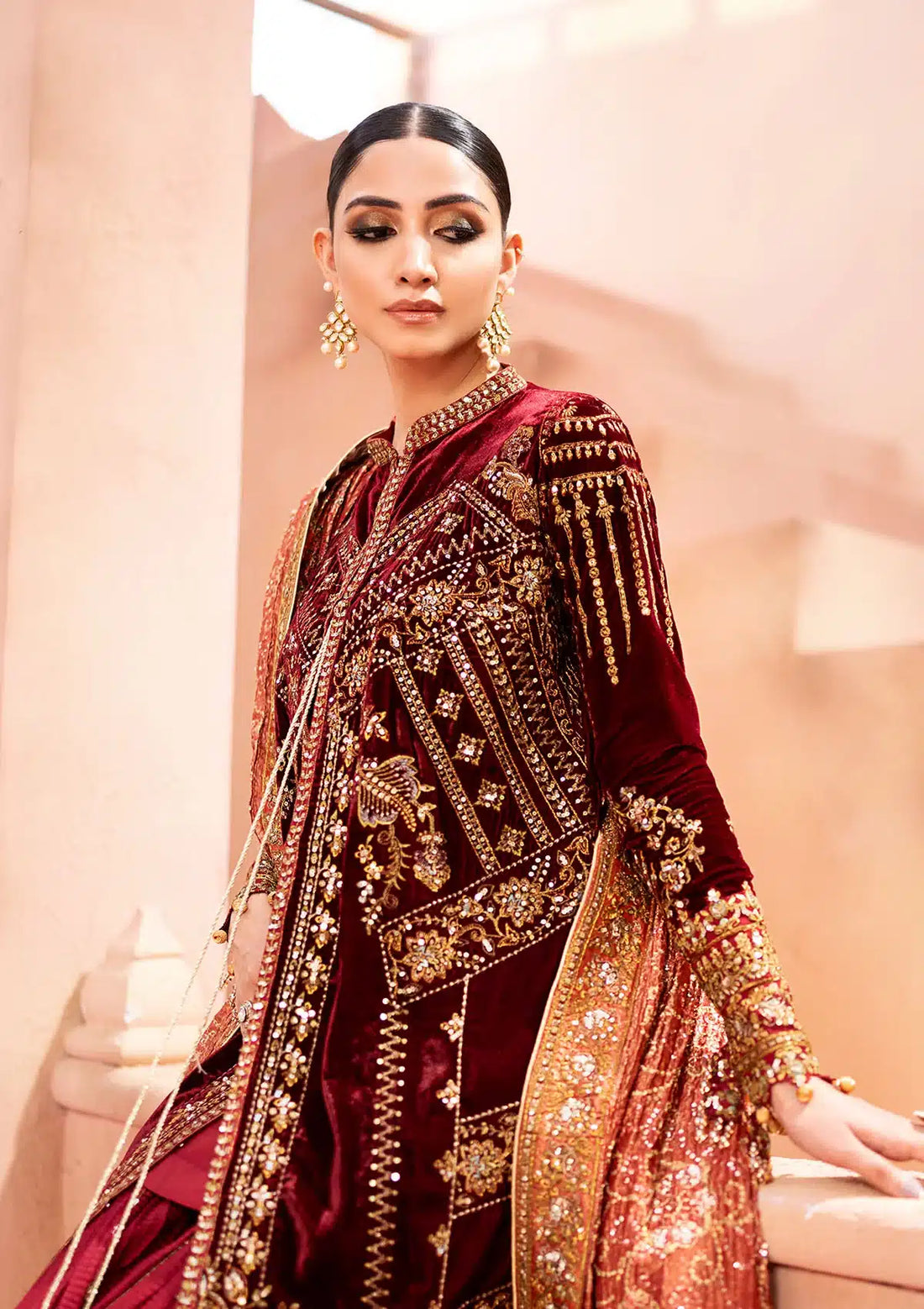 Aik Atelier | Zardozi Velvet 23 | 03 -  Aik Atelier Formal - Original Designer Dress - House of Maryam