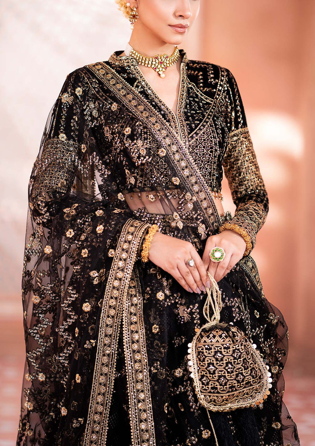 Aik Atelier | Zardozi Velvet 23 | 04 -  Aik Atelier Formal - Original Designer Dress - House of Maryam