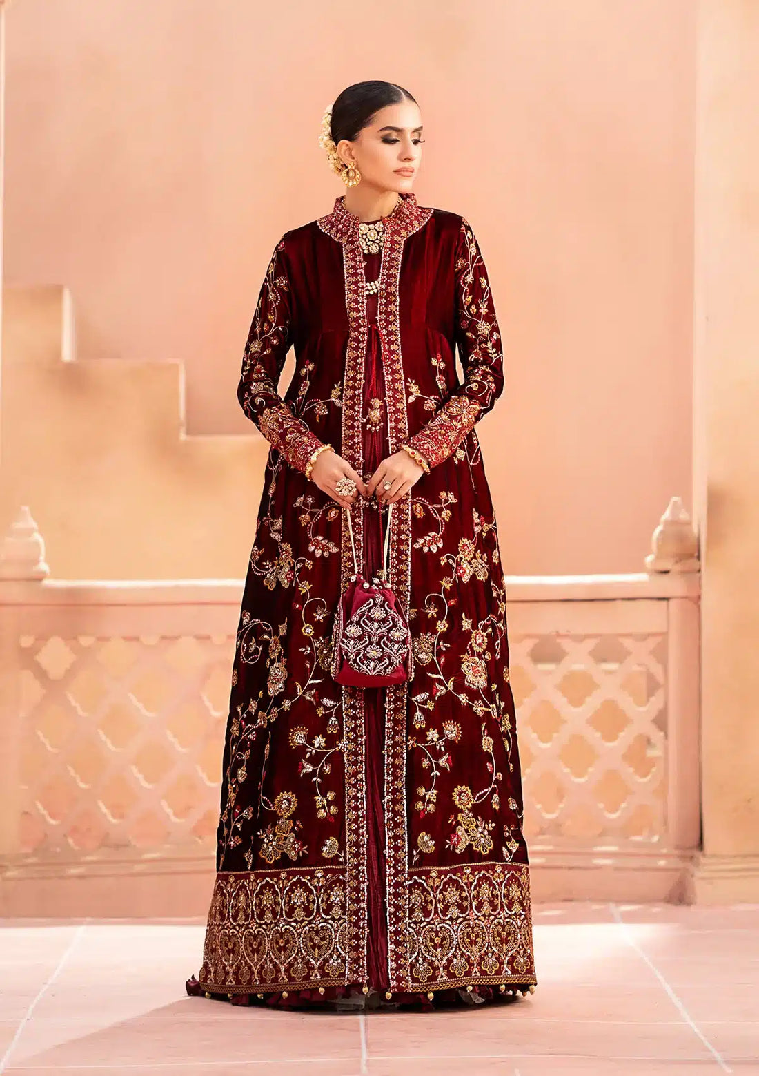 Aik Atelier | Zardozi Velvet 23 | 07 -  Aik Atelier Formal - Original Designer Dress - House of Maryam