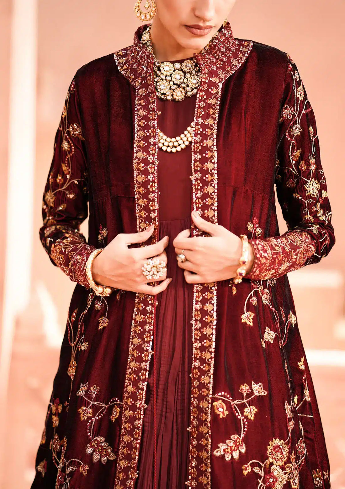 Aik Atelier | Zardozi Velvet 23 | 07 -  Aik Atelier Formal - Original Designer Dress - House of Maryam