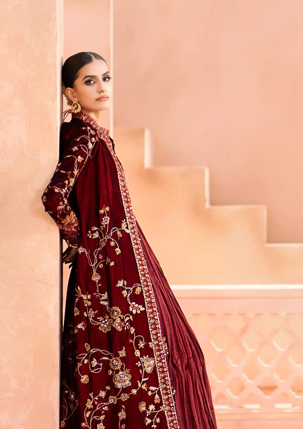 Aik Atelier | Zardozi Velvet 23 | 07 -  Aik Atelier Formal - Original Designer Dress - House of Maryam