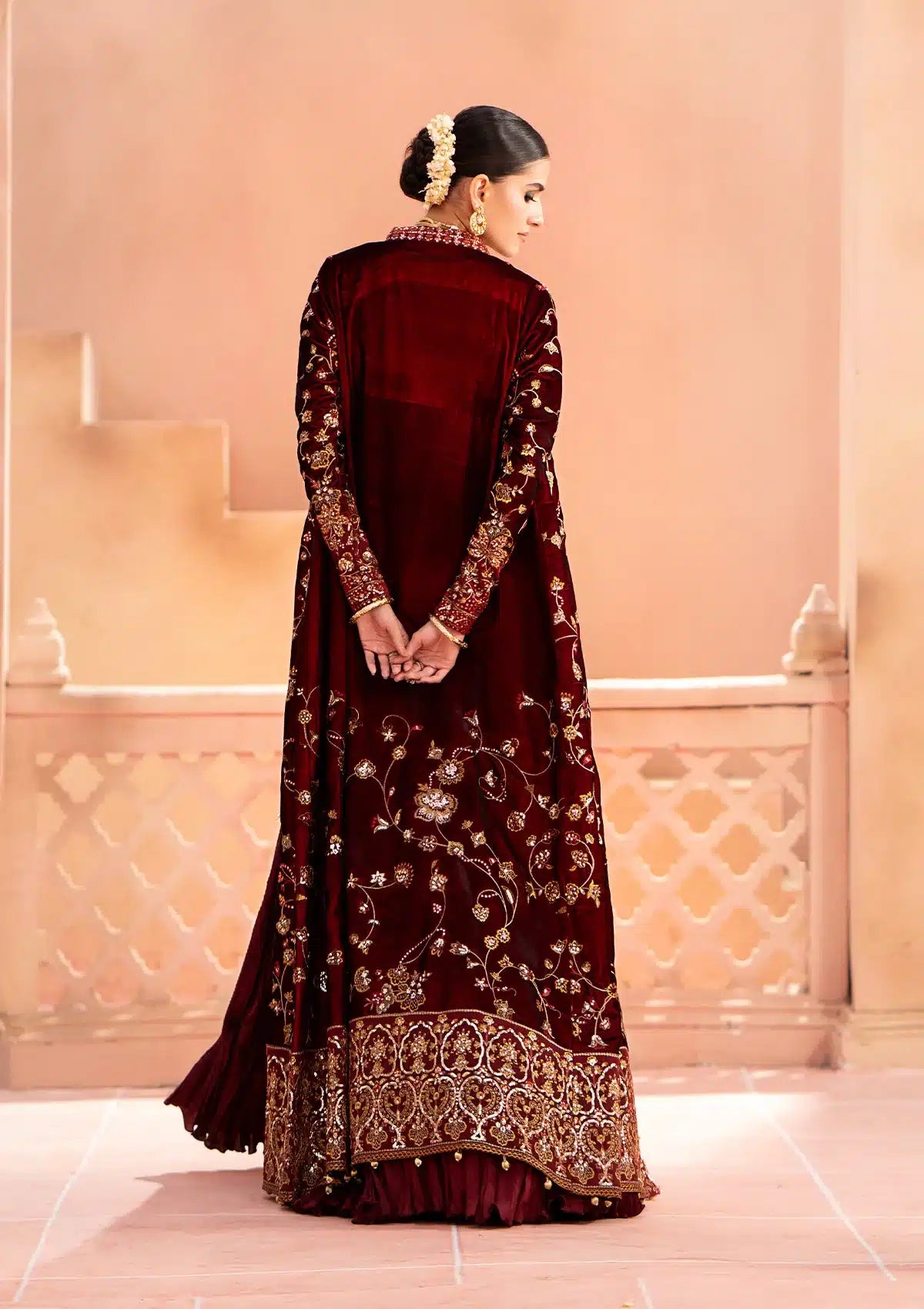 Aik Atelier | Zardozi Velvet 23 | 07 -  Aik Atelier Formal - Original Designer Dress - House of Maryam